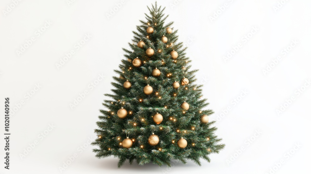 The Elegant Gold Christmas Tree