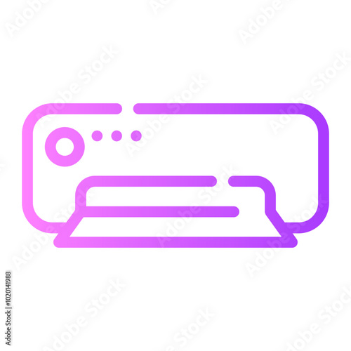 ac Line Gradient Icon