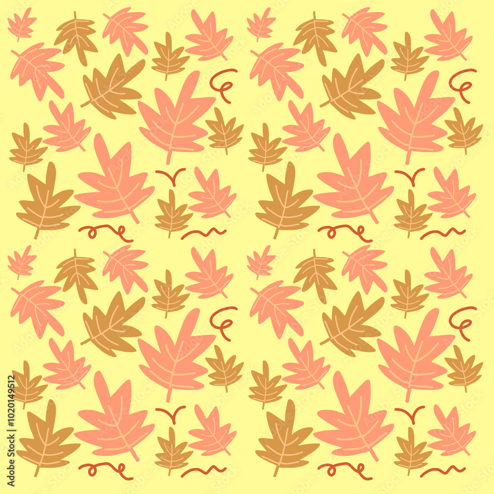 autumn leaves seamless pattern autumn leaves seamless pattern