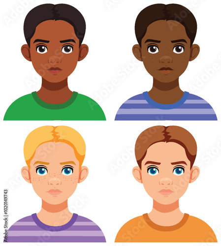 Diverse Avatars of Young Boys