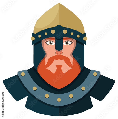Medieval Knight Vector Illustration