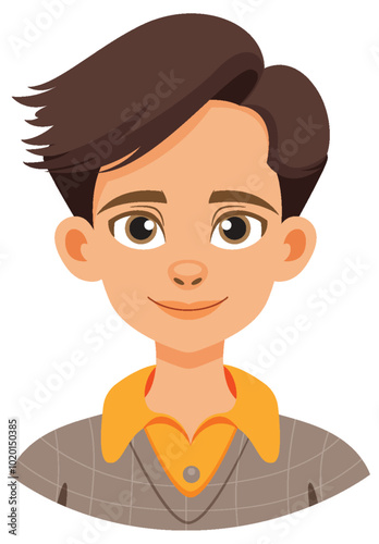 Smiling Young Man Illustration