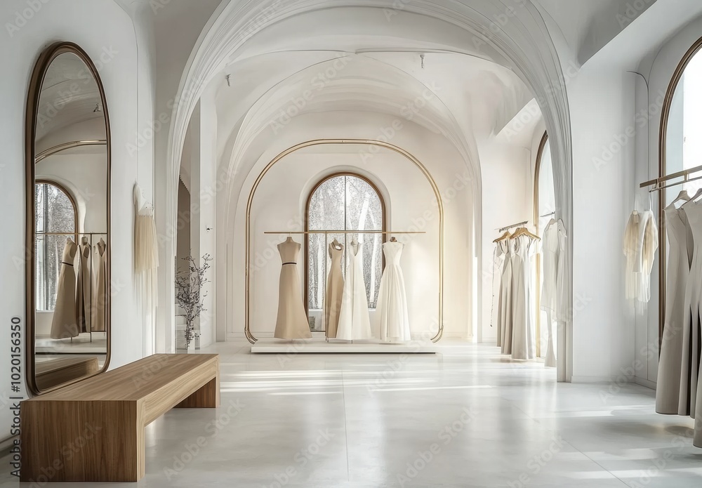 Fototapeta premium Elegant Bridal Boutique.