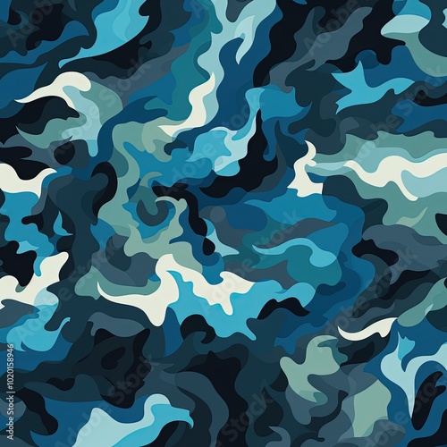 Abstract Camo Wallpaper with Bold and Geometric Military Design Elements