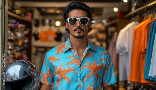 Man In Hawaiian Shirt.