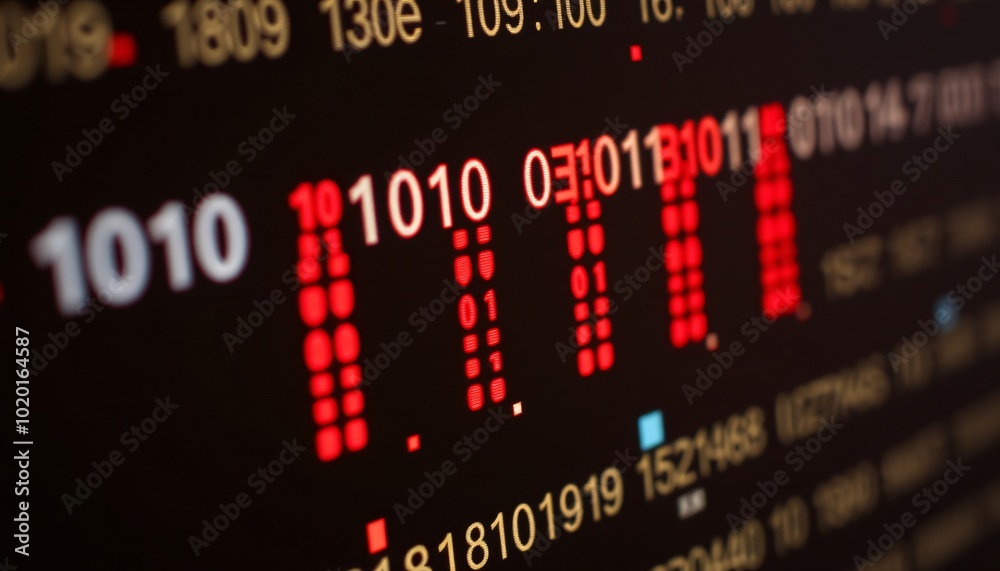 Obraz premium data corruption background illustration