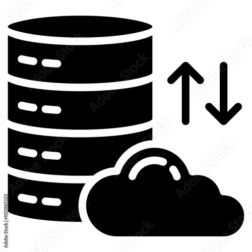 Data Cloud Icon For Design Element