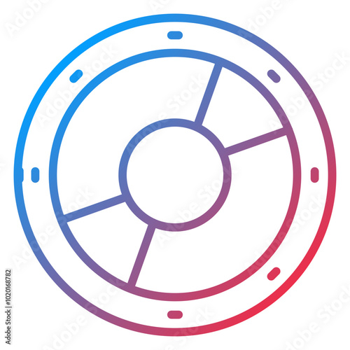 Viking Shield Icon Style