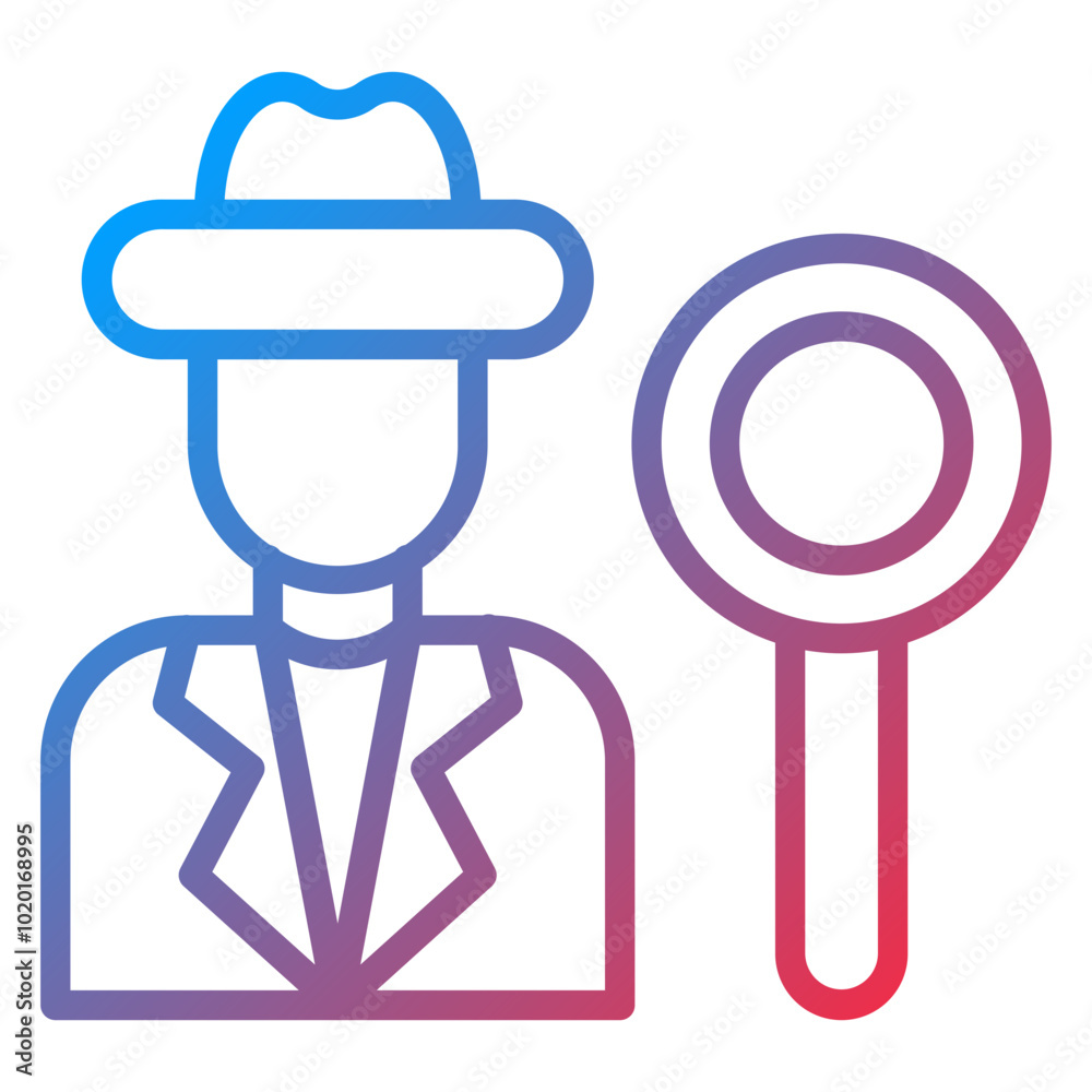 Detective Icon Style Detective Icon Style