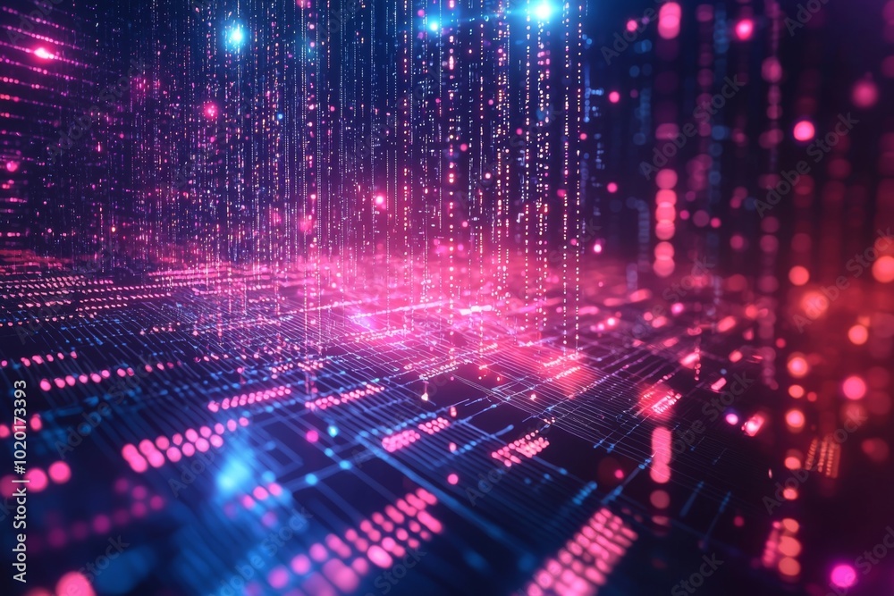 Digital Technology background of data and network Digital Technology background of data and network