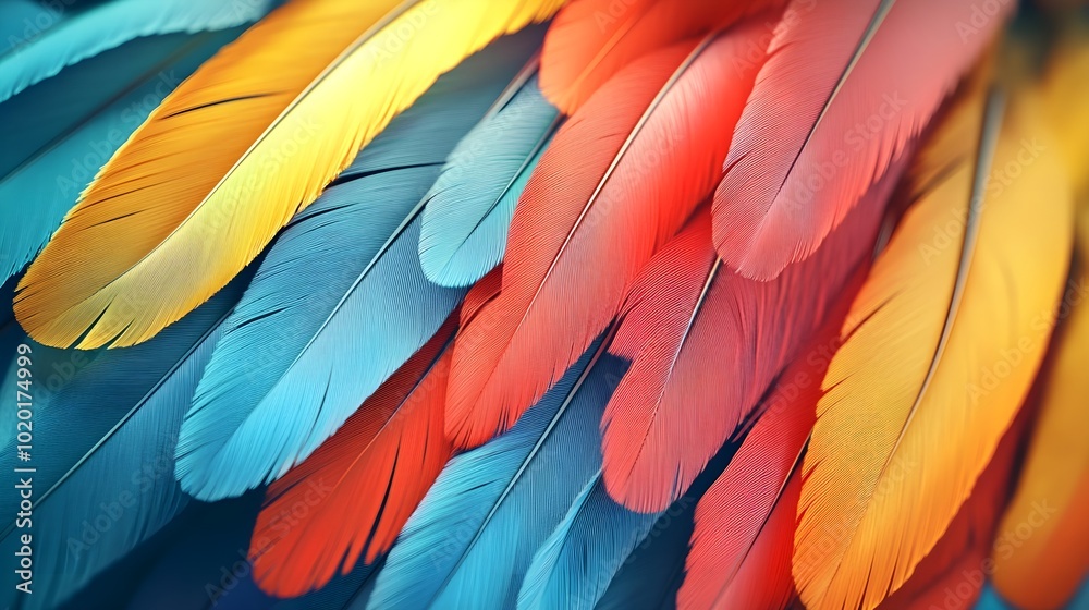 Obraz premium Colorful feathers.