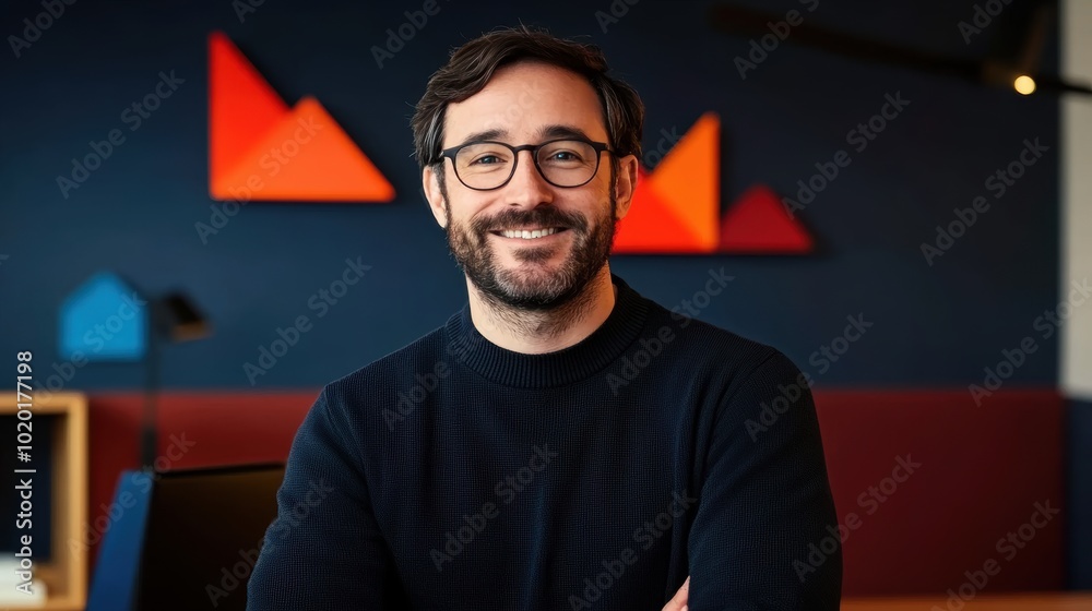 Smiling Businessman. Smiling Businessman.