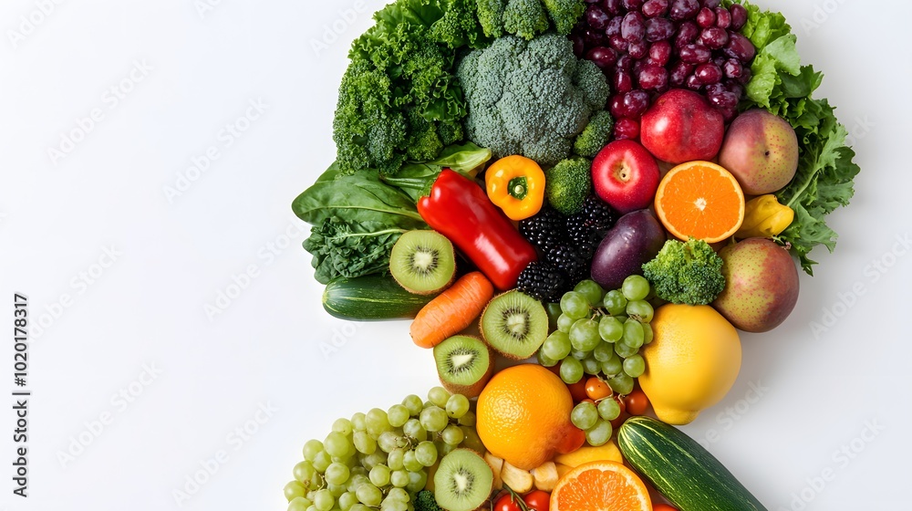a human body formed from various fruits and vegetables, Generative AI a human body formed from various fruits and vegetables, Generative AI