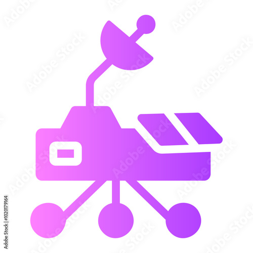 mars rover Gradient icon