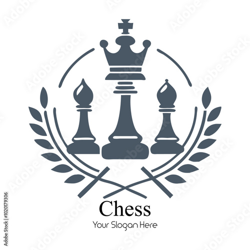 Elegant Chess Logo Template Collection photo