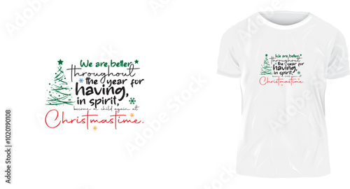 a t shirt design template for Christmas 