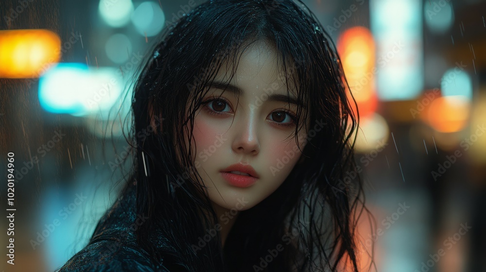 Japanese girl in the rain
Japanese girl in the rain