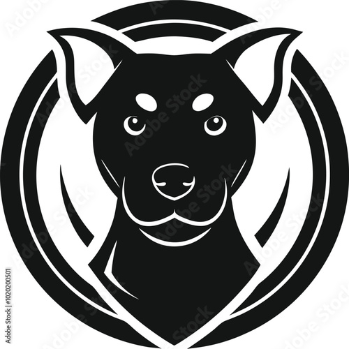 black and white doge