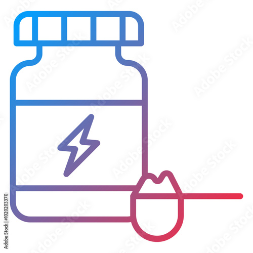 Protein Powder Icon Style