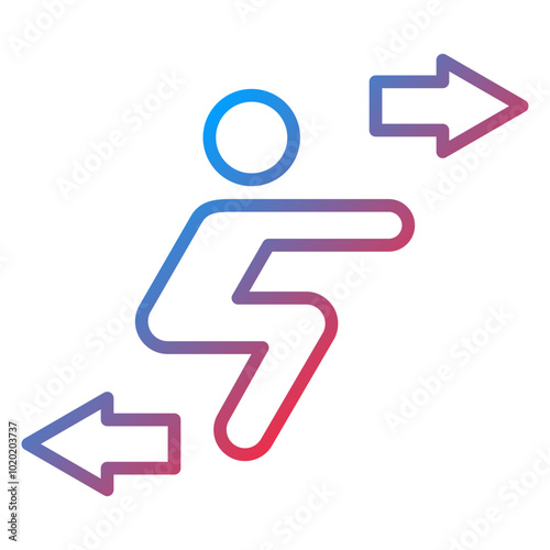 Squat Icon Style