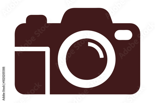 Camera | vector silhouette illustration on white background