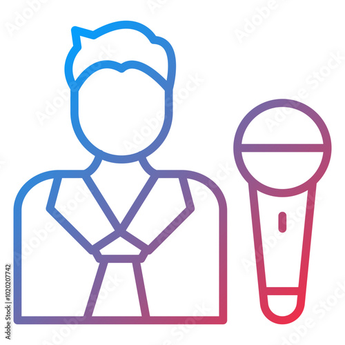 Host Male Icon Style