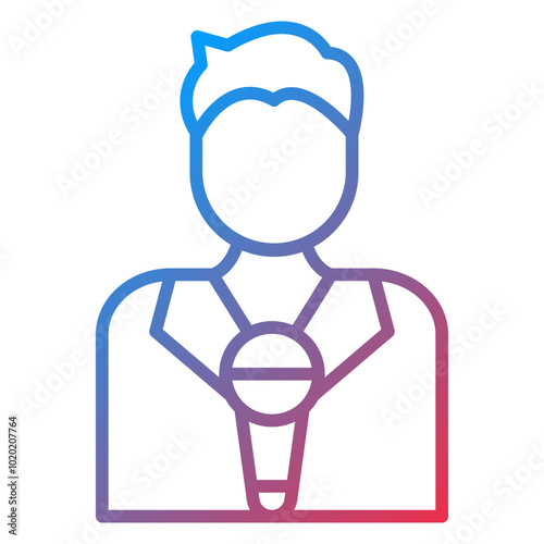 Journalist Male Icon Style