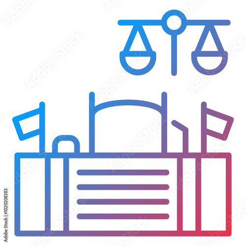 Courtroom Icon Style