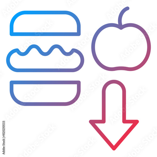 Calorie Deficit Icon Style