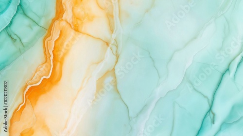 Wallpaper Mural Closeup of Abstract Marble Pattern With Soft Earth Tones and Vibrant Highlights Torontodigital.ca