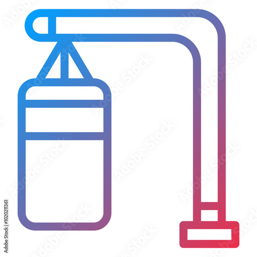 Punching Bag Icon Style