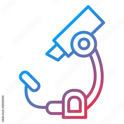 Digital Microscope Icon Style