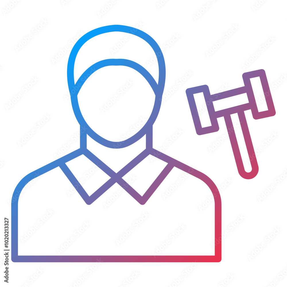 Judge Male Icon Style Judge Male Icon Style