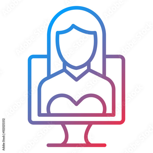 Influencer Female Icon Style
