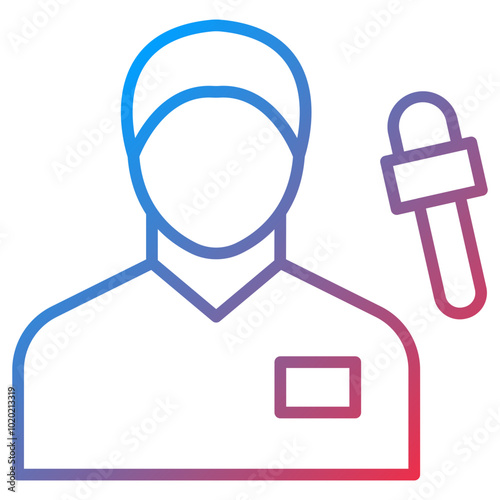 Journalist Male Icon Style