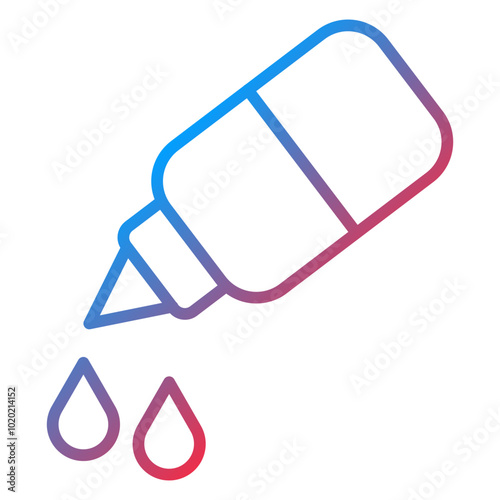 Medical Eye Drops Icon Style
