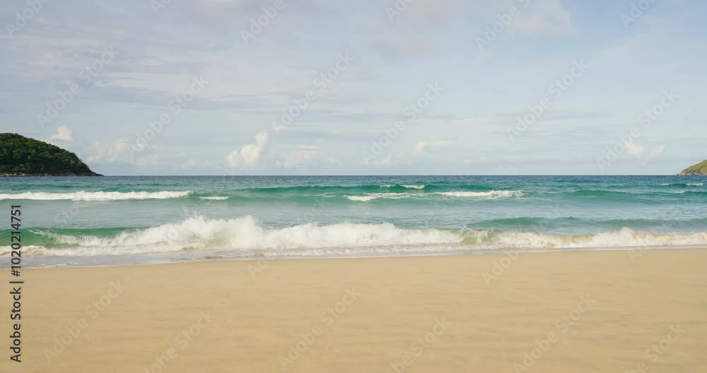 tropical beach island nature summer sunshine day . seascape view calm beach blue sky wide angle shot. tropical beach island nature summer sunshine day . seascape view calm beach blue sky wide angle shot.