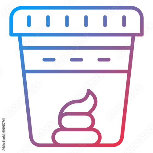 Stool Test Icon Style