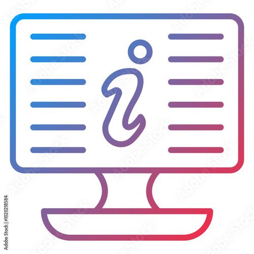 Digital Information Icon Style