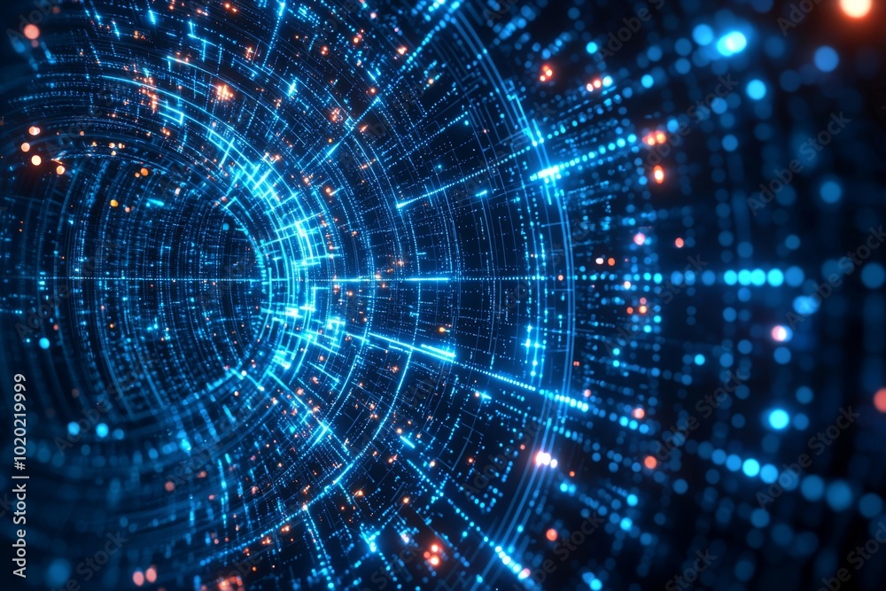 Digital Technology background of data and network created with Generative AI Digital Technology background of data and network created with Generative AI