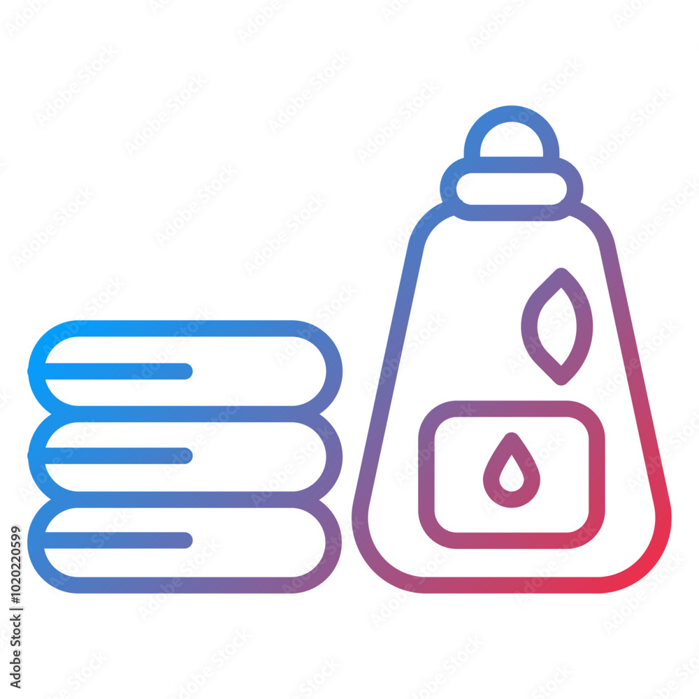 Natural Laundry Detergent Icon Style Natural Laundry Detergent Icon Style