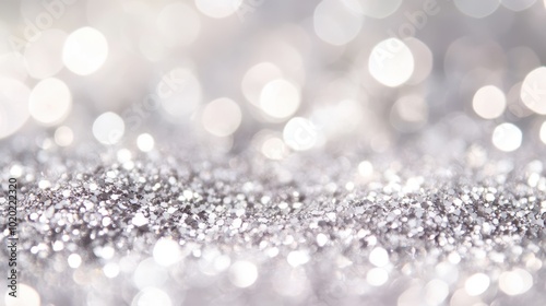 The Sparkling Silver Glitter Background