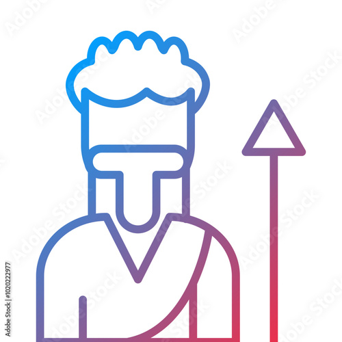 Neanderthal Man Icon Style