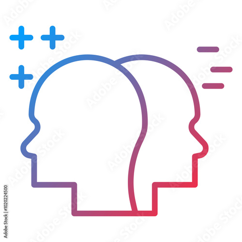 Bipolar Disorder Icon Style