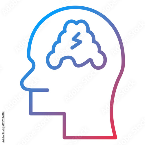 Schizophrenia Icon Style