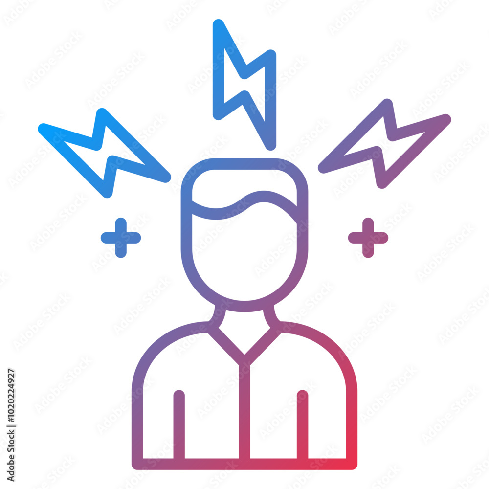 Panic Attack Icon Style Panic Attack Icon Style