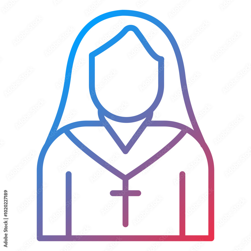 Nun Icon Style Nun Icon Style