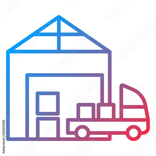 Warehouse Icon Style