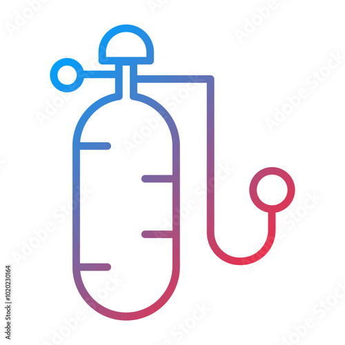 Oxygen Tank Icon Style