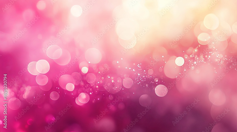 Abstract Pink and Yellow Bokeh Background with Light Spots Abstract Pink and Yellow Bokeh Background with Light Spots